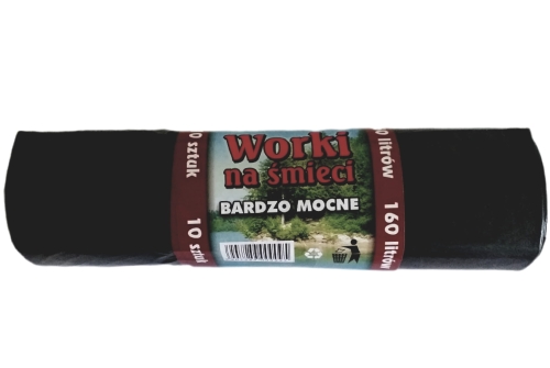 Worek na śmieci 160 l czarny