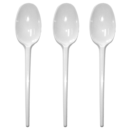 łyżeczka biała plastikowa jednorazowa.