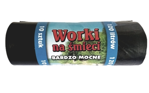 Worek na śmieci LDPE o pojemności 120l.