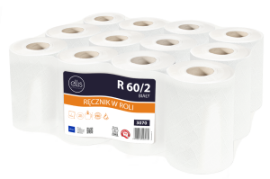 Ręcznik na roli biały celuloza R 60  (12 szt.)